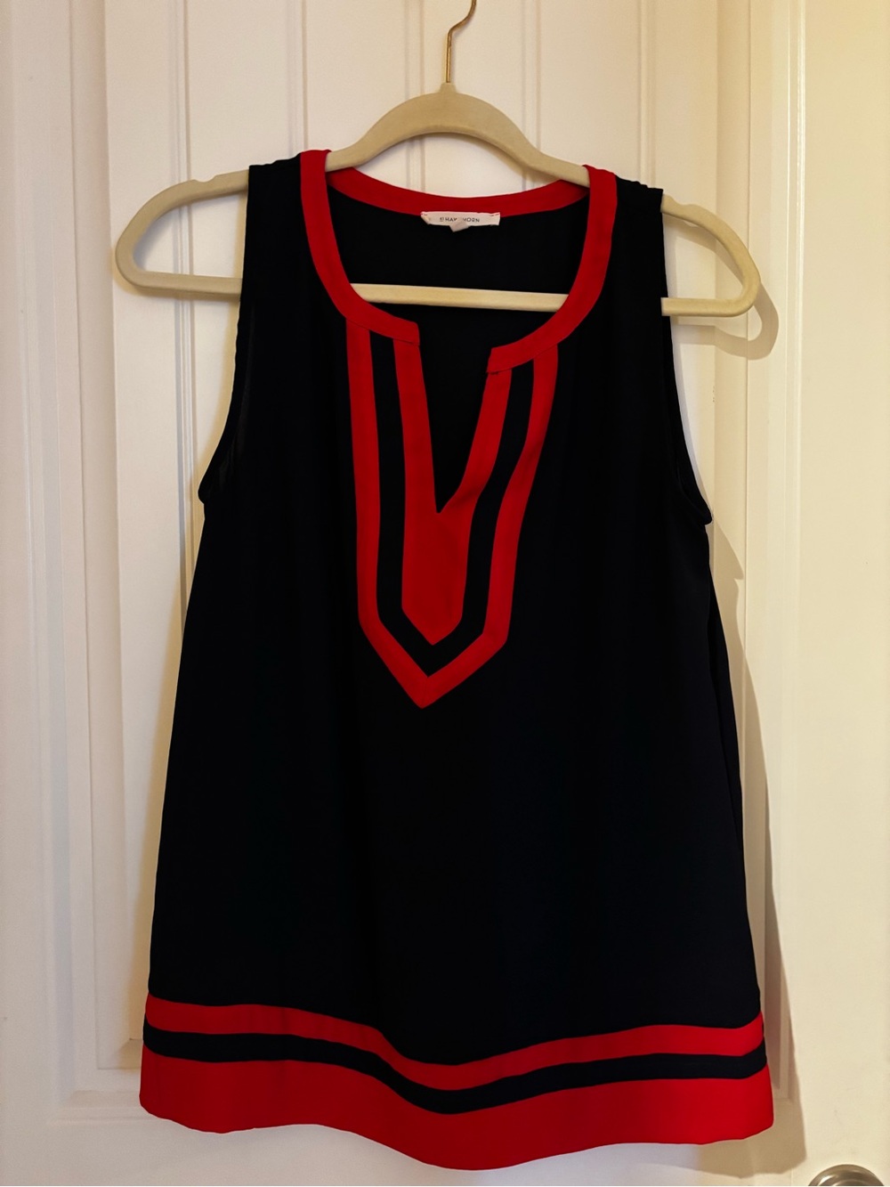 41 Hawthorn Black Tank with Red Trim